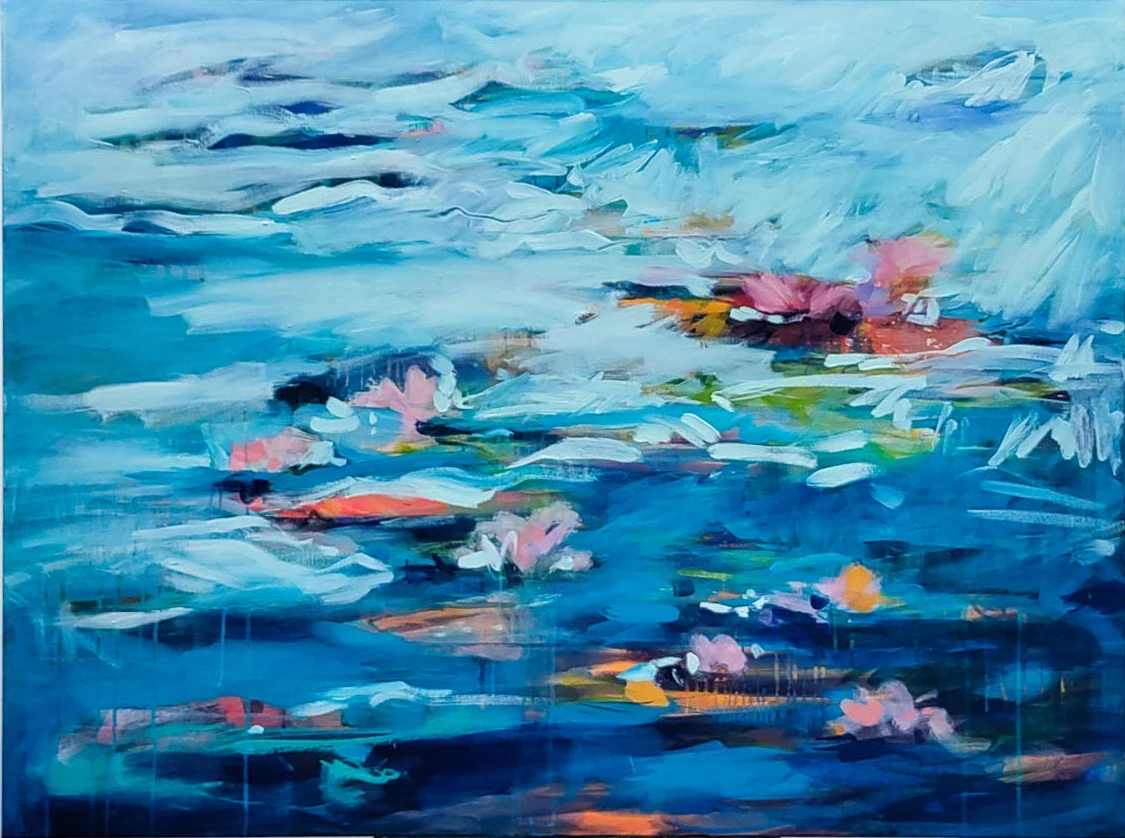 Blue pond