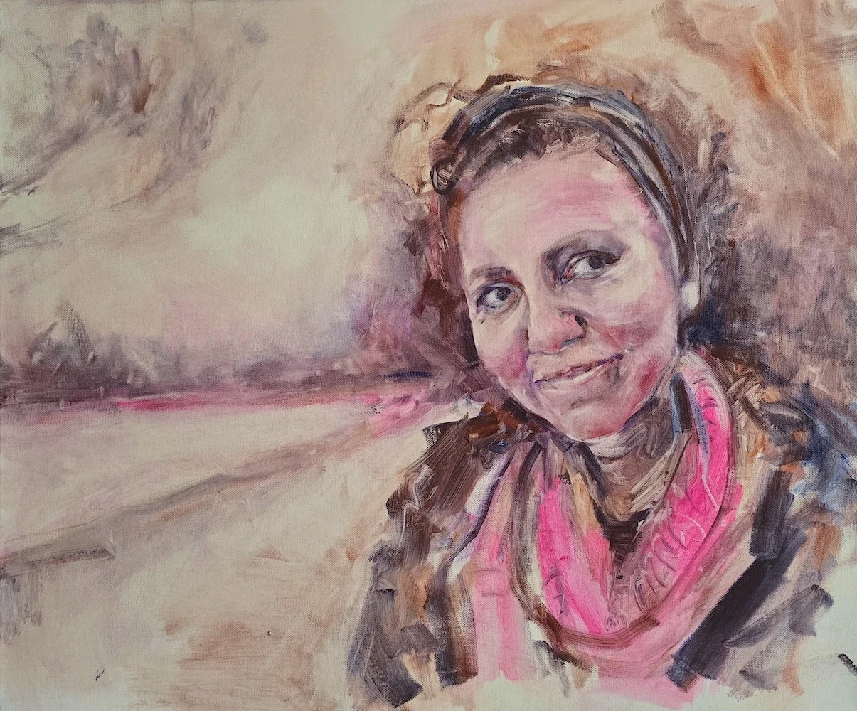 Self-portrait, seated
